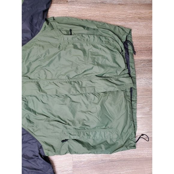 Guide Series Waterproof Men's 2XL Green Jacket Raincoat Vented Hood Zip Pockets - Picture 3 of 11